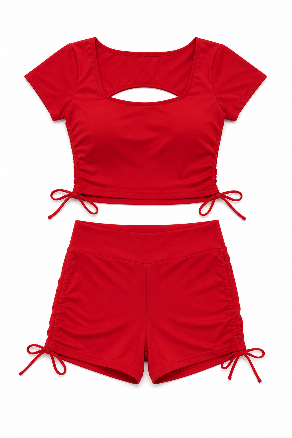 Set Deportivo Rojo - Top + Shorts